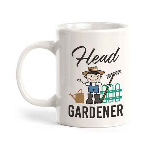 Head gardener coffee mug - head,