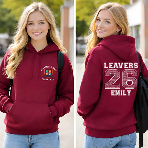 Personalised leavers hoodie - personalised,