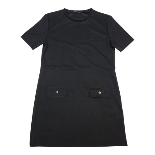 Zara black mod shift dress - zara, sz