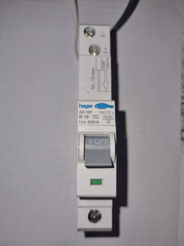 Hager rcbo amp 30ma type - hager, ac