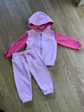Franklin & Marshall Baby Girls Pink Tracksuit Age 18 Months