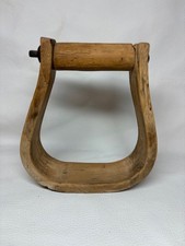 Vintage Wooden Wood Western Horse Saddle Stirrup