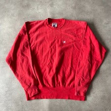 Champion Reverse Weave Sweatshirt Mens XL Pullover 90s Vintage Jumper, Red