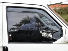 2pc Tinted Wind Deflectors Set Acrylic Pair For VW Transporter T4 (1990-2003) UK