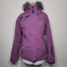 Billabong Sorient Ski Jacket Hood XS 10k Waterproofing 10k Breathability Purple