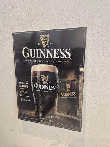 Guinness metal tin wall sign - metal,