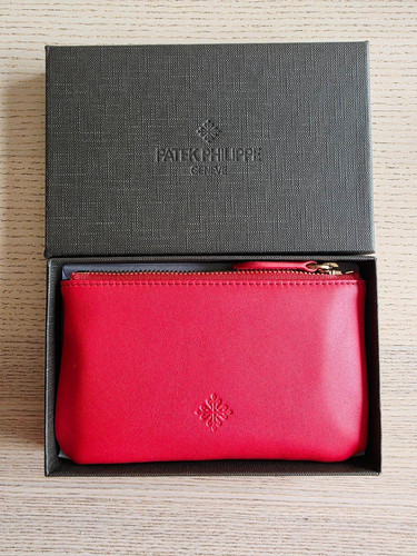 Patek philippe red leather zip - philippe,