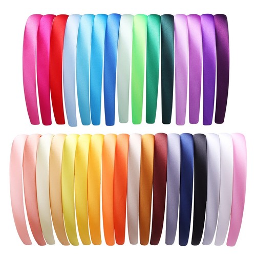 5cm plain satin headband - 1.5cm,