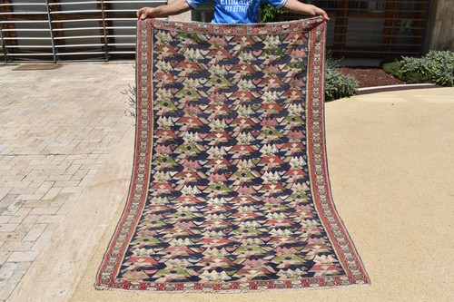 Turkish kilim 4x7 handwoven - turkish,