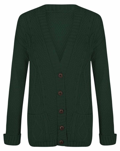 Women girls long sleeve button - long,