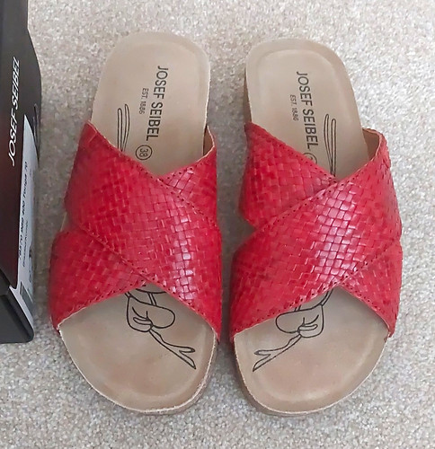 Josef seibel red woven leather - seibel,