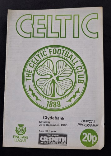 Rare celtic clydebank - celtic, v
