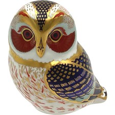 ROYAL CROWN DERBY Tawny Owl Bone China Figurine Collectable Ornament TH