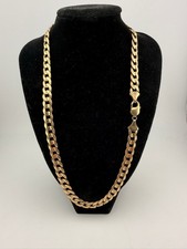 9ct Gold Curb Chain 20" 8.5mm