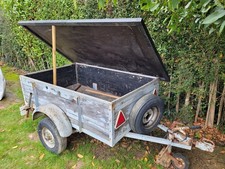 Old box trailer in good working order...one recent tyre.