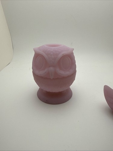 Fenton pink satin owl - fenton,