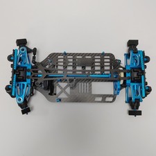 1/10 Carbon Fibre Aluminium 4WD RC Drifting Car Chassis TT01 with Wheels & Tyres
