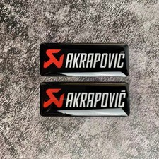 2X AKRAPOVIC PAIR STICKERS