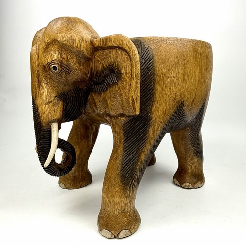 Elephant stool hand carved - stool,
