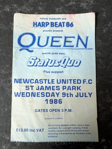 Original ticket for queen s - ticket,