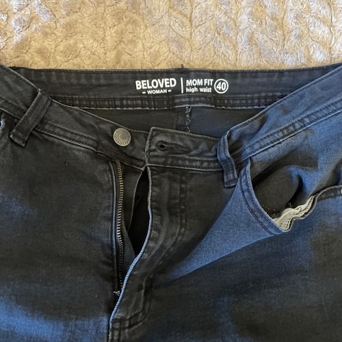 Black mom fit jeans - mom,