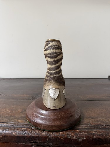 Antique 1930s zebra foot - 1930s,