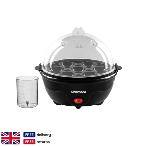 Black electric egg boiler - black,