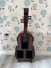 Guitar Shaped Wooden CD Rack
