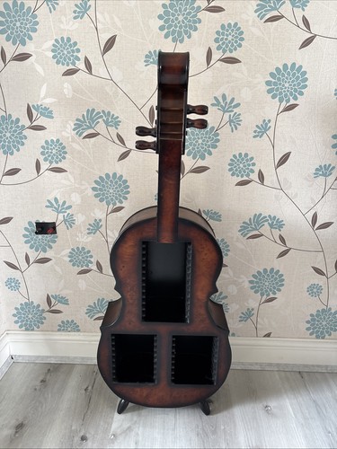 Guitar shaped wooden rack - wooden,