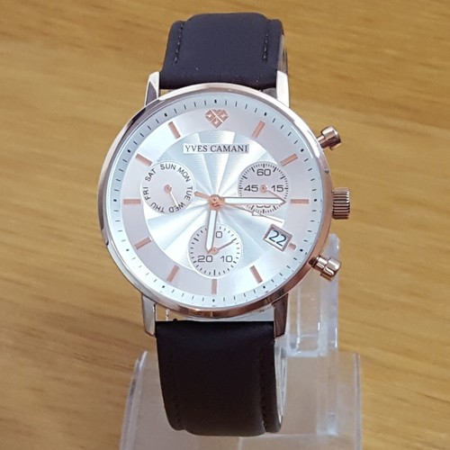 Mens brown leather rose gold - brown,