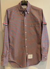 Thom Browne - Red, White and Blue Check Oxford University  Shirt - Size 0 / S