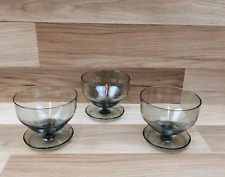 3 x Vintage Smoked Crystal