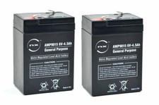 PACK of 2 Replacement Batteries for Waverunner SHUTTLE Bait Boat | 6V 4.5ah