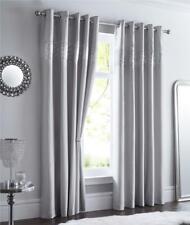 Grey curtains lined eyelet