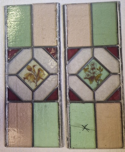 Stained glass panels spares - -,