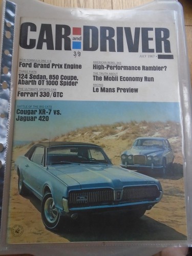 Car driver jul - &, 1967