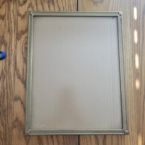 Vtg art deco brass picture - art,
