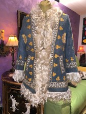 Afghan penny Lane Coat Vintage 60s 70s Yakub Vintage Embroidered XS S Shearling
