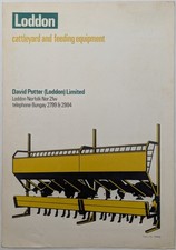 Vintage Loddon Cattle Yard & Feeding Equipment Brochure, Fencing, Conveyors Etc