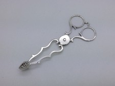 Edwardian 1906 Sterling Silver Scissor Nips Sugar Tongs Hallmarked Birmingham