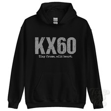 KX60: Tiny frame, wild heart hoodie motorcycle biker