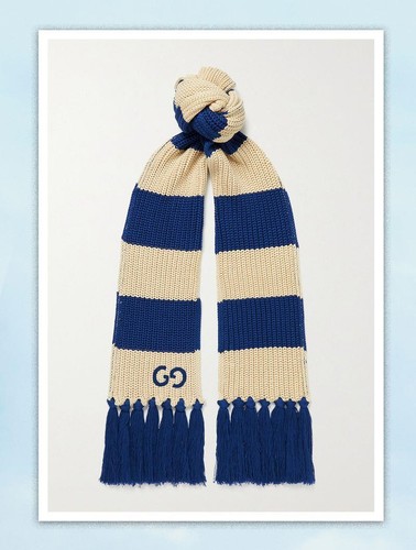 Gucci football scarf blue - football,