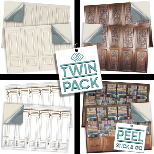 Dolls house self adhesive - dolls, 1:12