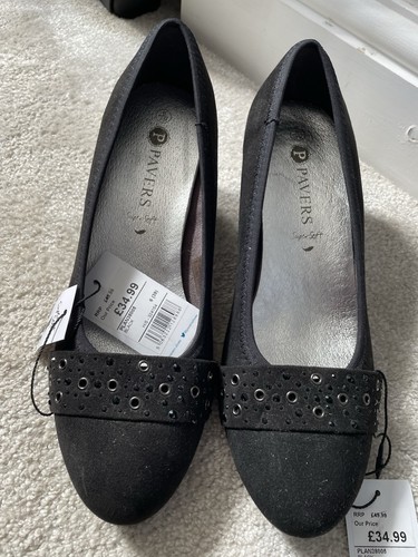 Pavers women black suede - pavers, women’s