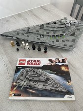 LEGO Star Wars First Order Star Destroyer, 100 Complete, All Mini Figures 75190