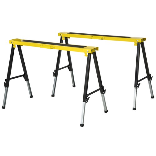 Adjustable saw horses twin - adjustable,