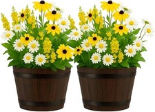 Half Barrel Planter 2-Pack –