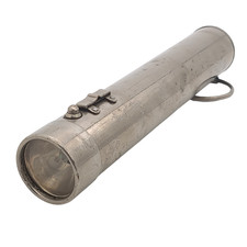 Early EverReady Torch Flashlight Vintage Metal 22.5cm Collectible Untested