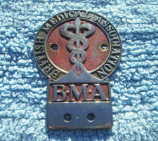 VINTAGE 1950s BRITISH MEDICAL  ASSOCIATION CAR BADGE~NHS NURSE/DOCTOR/SURGEON/GP