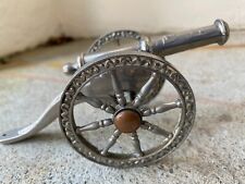 Vintage Silver Plated Cannon (Field Artillery) Model